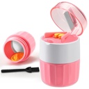 Pill Cutter, Crusher and Grinder, Splitter Accurate and Easy Cutting, Stainless Steel Blade, Perfect for Travel, Ideal for Purse or Pocket, Daily Usage, Ideal for Medication (Pink)