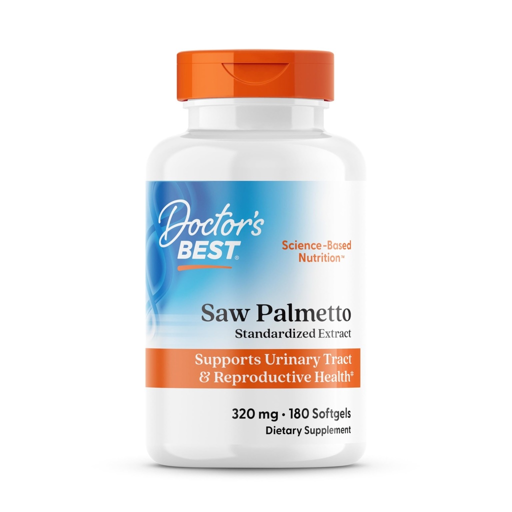 Doctor's Best Saw Palmetto 320 Mg Softgels, 180 Tellen