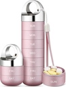Zannaki Metal Travel Pill Organizer, Portable Waterproof Weekly Pill Box, Grote Aluminium Legering Container, BPA Gratis 7 dagen Dagelijkse Medicine Organisator Houder voor Vitamine, Visolie, Supplement