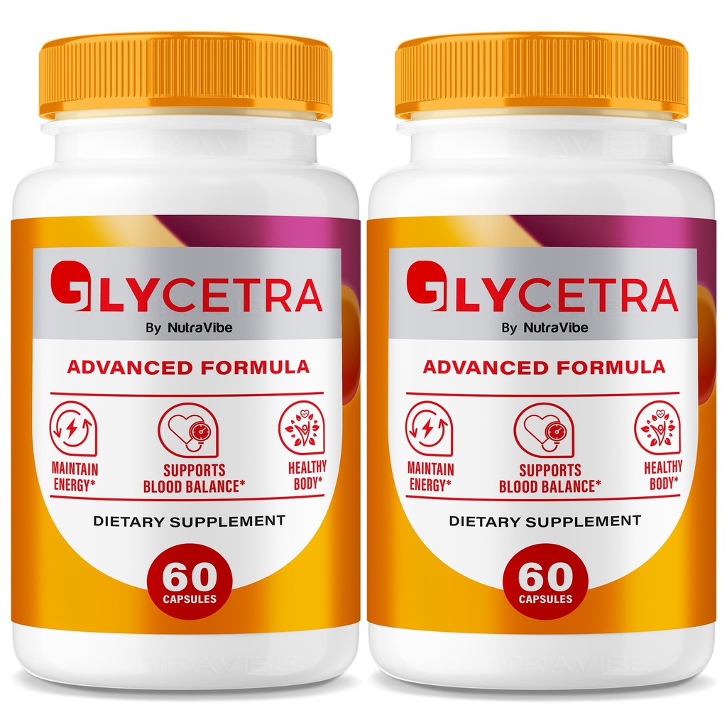 (2 Pack) Glycetra – Premium Glycetra Capsules with Natural Ingredients for Blood & Heart Support, Circulation & Balanced Levels | Easy-to-Take Pills for Daily Energy, Official Formula (120 Capsules)