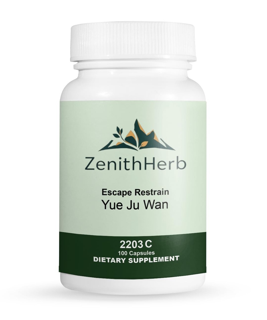 ZenithHerb-Escape Restrain/Yue Ju Wan, Traditional Chinese Herbal Supplement, 100 Capsules/Bottle, 2 Bottles