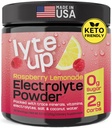 Nutriana Keto Electrolytes Poeder Geen Suiker - Zero Carb & Zero Calorie Electrolyte Drink Mix - Suikervrije Elektrolyten voor Hydratatie Poeder - Vastende Electrolyten Raspberry Limonade Smaak