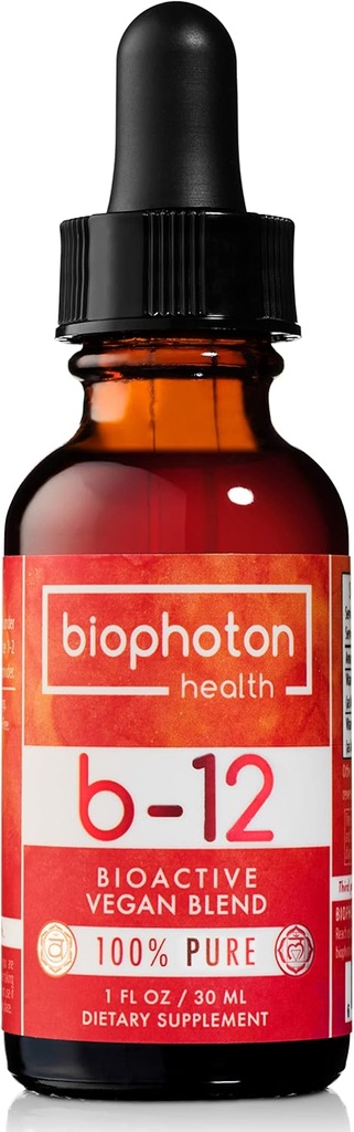 Vitamine liposomique B12 Supplément liquide - Mélange de méthyle bioactif - Végétaux et non OGM - Glycérine organique et sans sucre (1 Fl Oz)