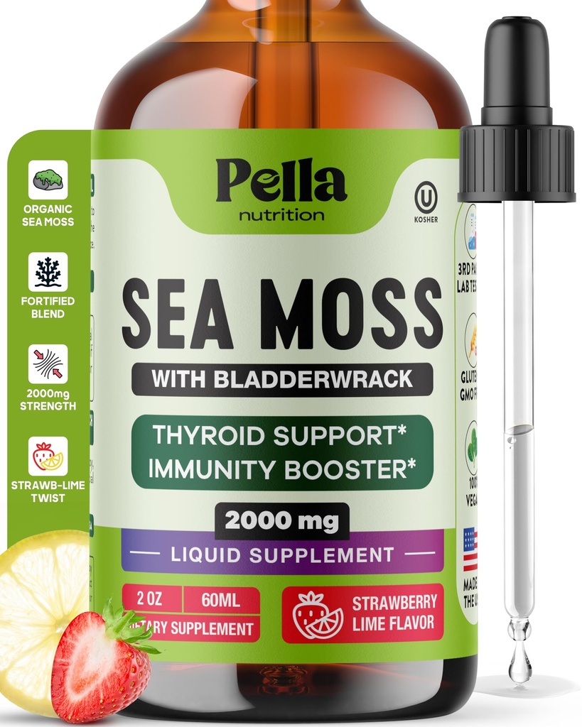Pella Nutrition Sea Moss Drops with Bladderwrack 