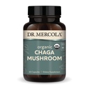 Dr. Mercola Biologische Chaga paddo, 30 porties (30 tabletten), Dieetsupplement, Ondersteunt Gezonde Immuunfunctie, Niet-GMO, Gecertificeerd USDA Biologische, NSF Inhoud Gecertificeerd