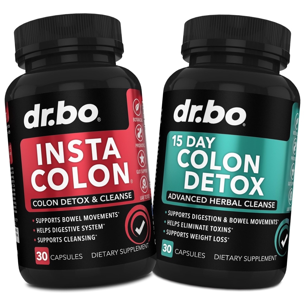 Colon Cleanser Detox Supplement Capsules - 15 dagen Colon Cleanse Pillen & Probiotic Herbal Cleansing - Daily Natural Bowel Movement Supplements for Intestinal Stomach Bloating Digestive Gut Support