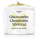 Glucosamine Chondroitin MSM Gel (4 oz) - met Glucosamine, Chondroitin, MSM & Bromelain ter ondersteuning van de gezamenlijke gezondheidszorg voor vrouwen en mannen (90 dagen aanbod)