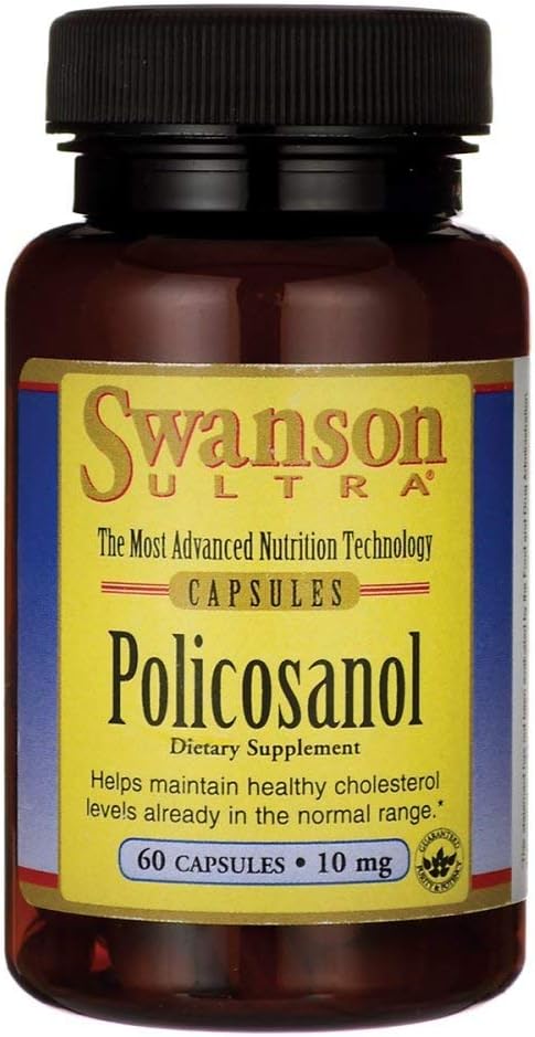 Swanson Policosanol 10 Milligrammen 60 Capsules