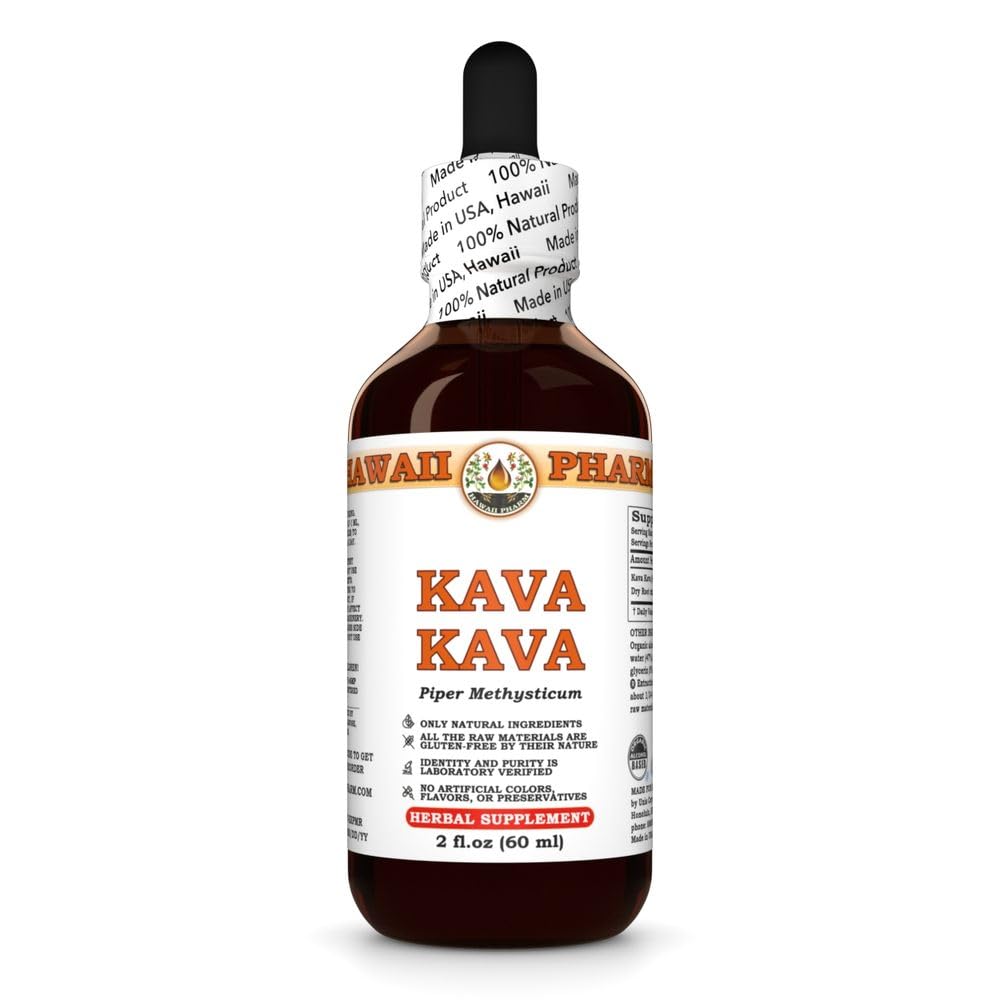 Kava Kava Root (Piper Methysticum) Dry Root Tincture, Made in Hawaii, All Natural, Vegan, Pure Liquid Extract - 2 fl.oz