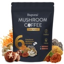 Mushroom Coffee Dark Roast, Instant Mushroom Coffee with 6 Mushrooms Lion’s Mane, Cordyceps, Turkey Tail & Other for Energy, Focus, Digestion, Immunity, 30 Servings