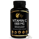 Cocó March N.M.D Vitamin C 1000mg – Gluten Free & Vegan Immune Support Supplement – Vitamin C for Women & Men - Soy Free, Dairy Free & Non-GMO – Easy-to-Swallow, 120 Veg Capsules