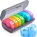 Weekly pil Organizer 2 keer per dag, ZIKEE AM PM pil Box met 7 afneembare pil geval, BPA-vrije & draagbare 7 dagen pil Organisator met grote opslag om medicatie, vitamines en visolie vast te houden