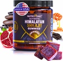 NutroTonic® Biologische Himalaya Shilajit Gummies Pomegranaatappel & Vanille Gearomatiseerd Shilajit for Men & Women - Wild Crafted Manuka Honey MGO +263 