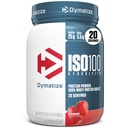 Dymatize ISO100 Wei Proteïnepoeder Isolaat, Aardbei, 25g eiwit, 5.5g BCAA's, minder dan 120 Cal., Glutenvrij, 1g vet, 1g suiker, 2g Carb (20 Servers)