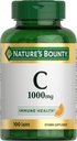 Nature’s Bounty Vitamin C 1000mg, Immune Support Supplement, Powerful Antioxidant, 1 Pack, 100 Caplets