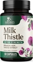 Milk Thistle Extract 1000mg - Lever Reiniging Detox & Reparatie Formule met Dandelion Extract - Herbal Lever Supplement - Nature's Milk Thistle w/Silymarin Marianum, Ondersteunt Lever Gezondheid - 60 Capsules