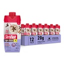 SlimFast Proteïne Shake met Cafeïne, Caramel Macchiato- 20g Proteïne, Maaltijd Vervangingsshakes, Hoge Proteïne met Low Carb en Lage Suiker, 24 Vitaminen en Mineralen, 12 Tellen (pakket van 1)