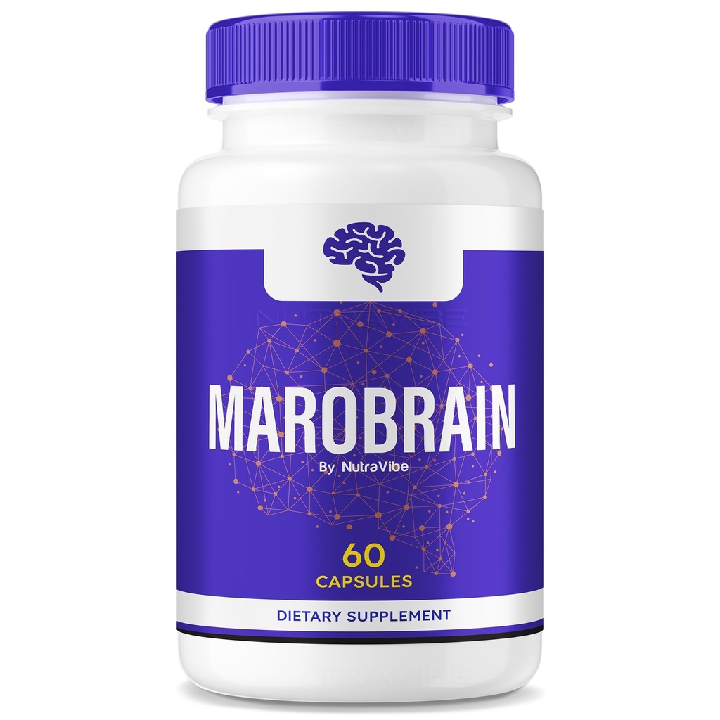 Marobrain – Official Maro Brain Memory Supplement | Premium Formula with Natural Ingredients for Focus, Sharpness & Clear Thinking | Easy-to-Take Pills for Everyday Support (60 Capsules)