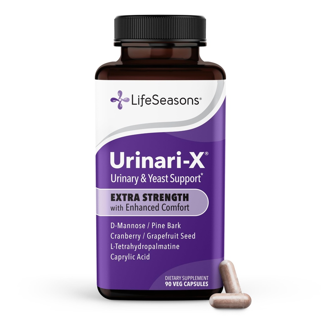 Urinari-X Extra sterkte met verbeterde comfort - Urinaire traktatie ondersteuning - snelle UTI verlichting - vitaminesupplement voor blaasfunctie - D-Mannose, Cranberry, Pinebark, Uva Ursi & Grapefruit - 90 capsules