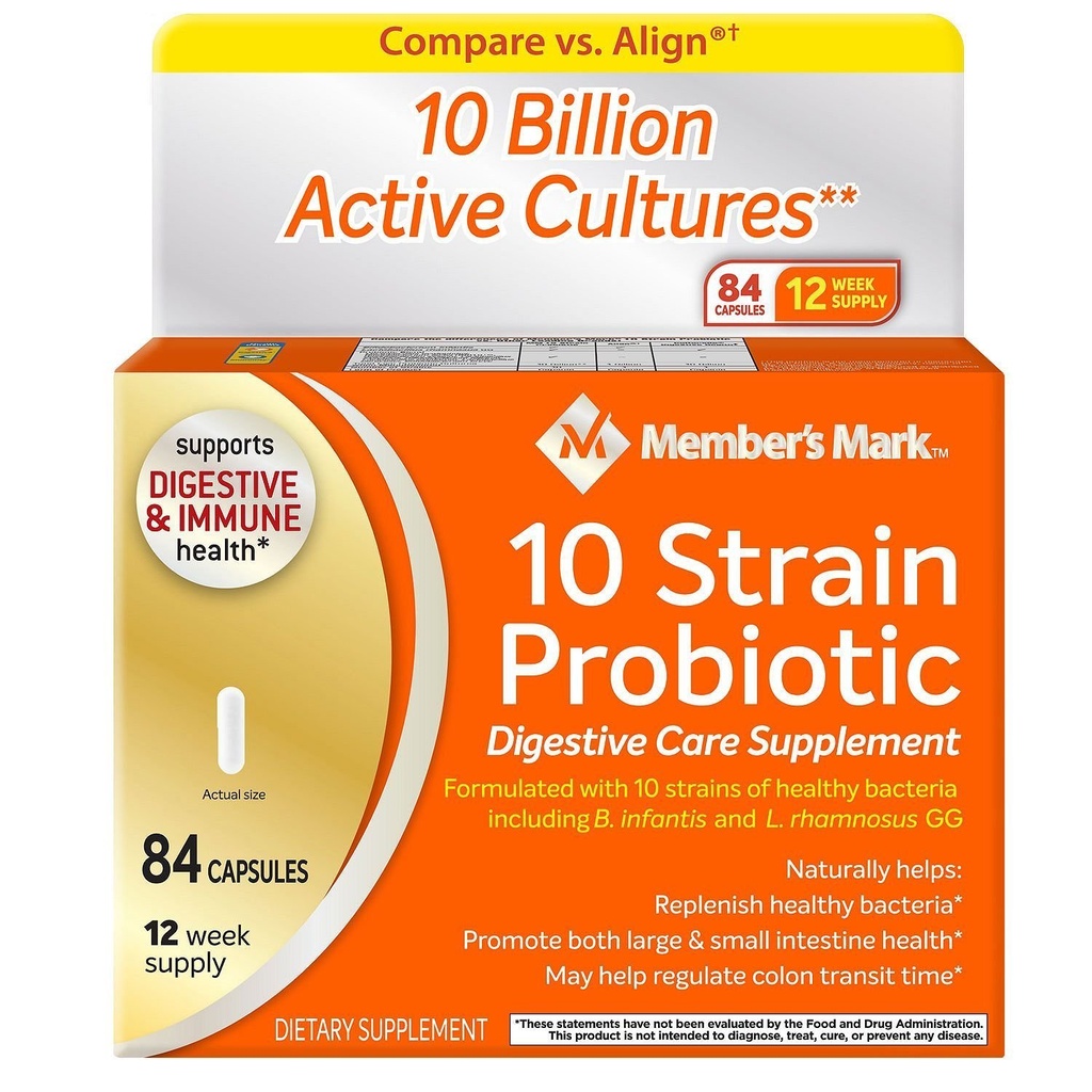 Lid's Mark 5X Probiotic Digestive Care Supplement - 2/42ct. Flessen