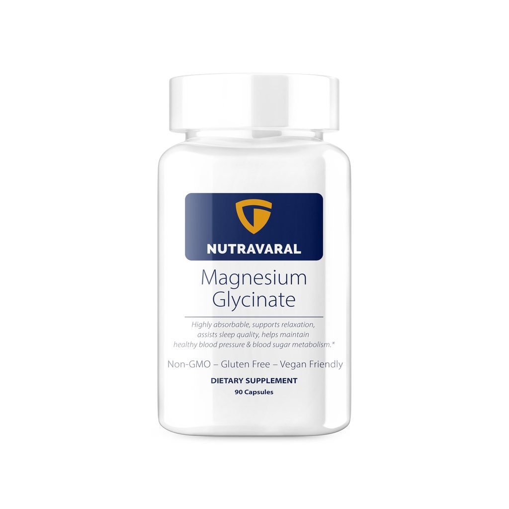 Magnesium Glycinate Supplement 400mg - High Absorption Magnesium Bisglycinate Chelate - Vegan Magnesium for Sleep Support, Muscle Relaxation, Calm & Stress Relief - 90 Capsules