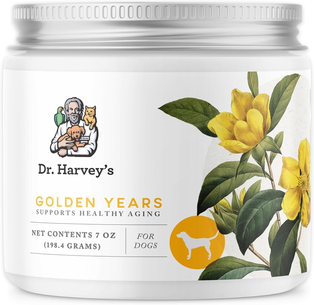 Dr. Harvey's Golden Years Geriatrische kruidensupplement voor senior honden, 7 Oz