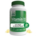 Gezondheid Thru Voeding Vitamine D3 10.000iu 360 Mini Softgels voor de maximale voordelen jaar aanbod  Kwaliteit in Organische EVOO Immuungezondheidsondersteuning