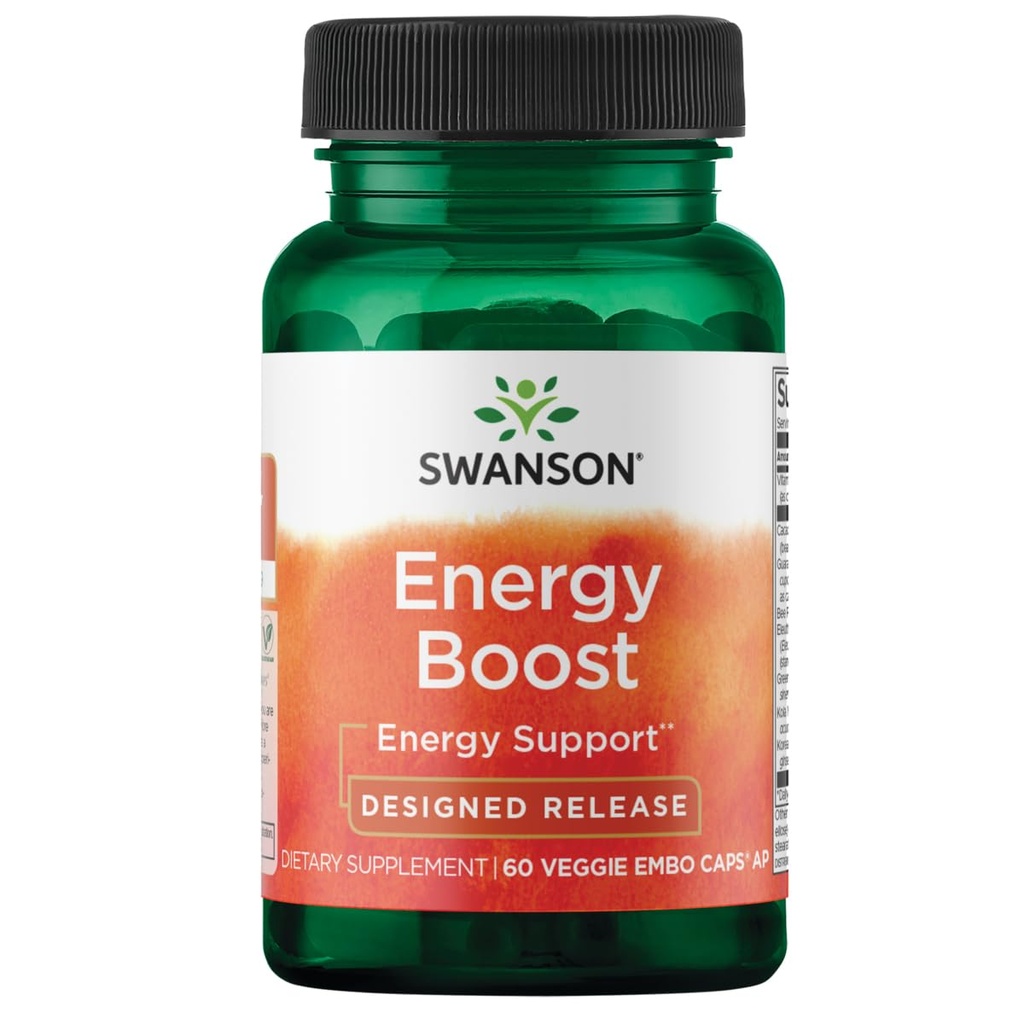 Swanson Ultra Energy Boost - Designed Release 60 Veg Caps