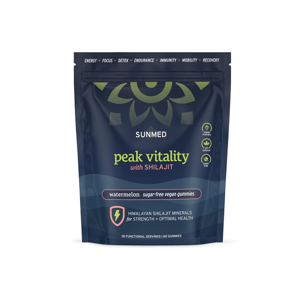 Peak Vitality Himalaya Shilajit Gummies for Strength, Energy & Optimal Health 
