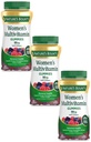 Nature's Bounty Women Multivitamin Gummies, Vitamin Supplements for Adults, General Health, Supports Immune and Bone Health, Mixed Berry and Raspberry Flavored, 90 Gummies (Pack of 3)