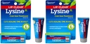 Quantum Health Lip Clear Lysine+ Cold Sore Treatment Soothe & Moisturize Mouth Sores - L-Lysine Menthol Calendula & Propolis Ointment - Transparent Fever Blister Healing Balm - 0.25 Oz (Pack of 2)