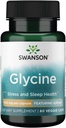 Swanson Aminozuur Ajipure Glycine Farmaceutische Graad 500 Milligrammen 60 Veg Capsules