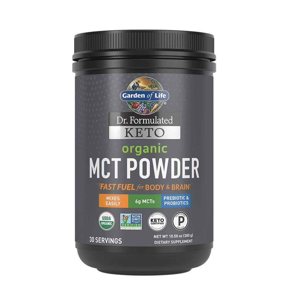 Garden of Life Grass Fed Collagen Peptides 28 Servings and Organic MCT Powder 30 Servings Bundle