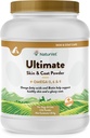 NaturVet Ultimate Skin & Coat Powder Pet Supplement for Dogs & Cats Includes Omega's 3, 6, 9, Biotin, Vitamines voor gezonde hondenjassen, Cat Skin, Tasty Food Topper voor Huisdieren.
