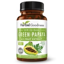 Green Papaya Fruit Extract Capsules - Organische Papaya Enzymen met Prebiotica en Probiotica voor Digestieve Gezondheid - Super Digestieve Enzymen, Immune Support- 60 Capsules, Made in The USA