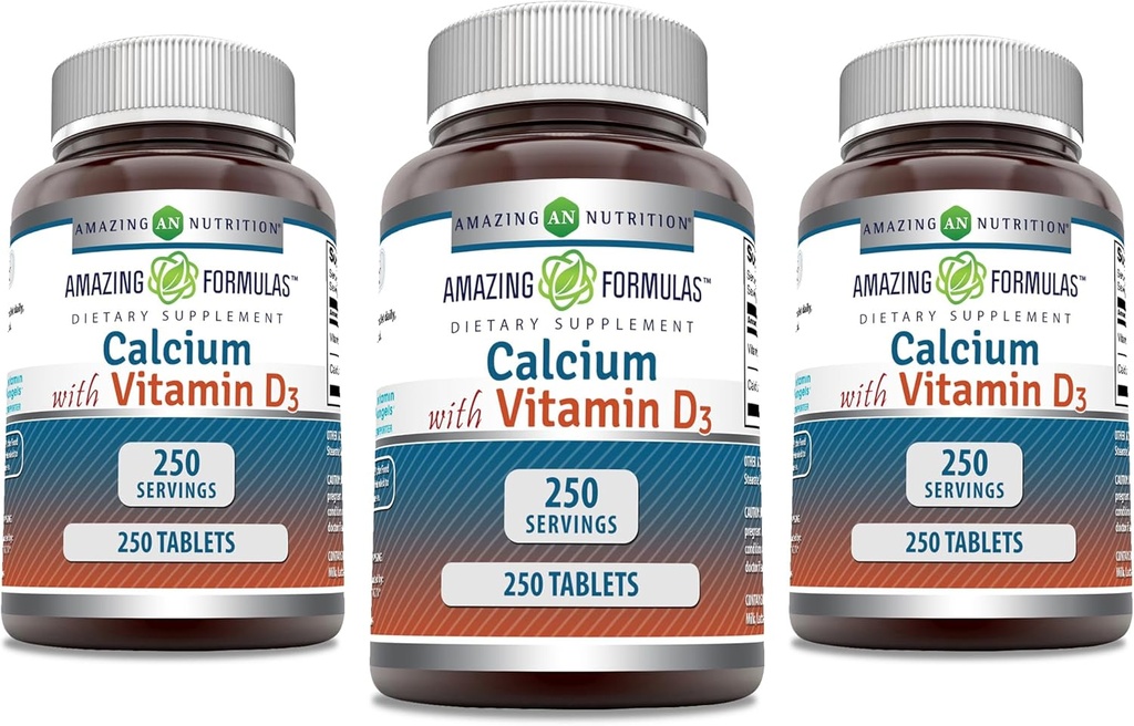 Verbazingwekkende Formules Calcium met vitamine D3 Supplement 