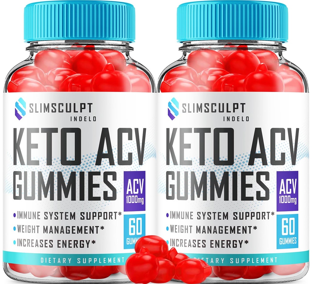 (2 Pack) Slimsculpt Keto ACV Weight Loss Gummies - Advanced Formula Slim Sculpt Keto plus ACV Gummies Apple Cider Vinegar Keto Slimsculpt ACV Gummies Dietary Supplement Reviews Men Women (120 Gummies)