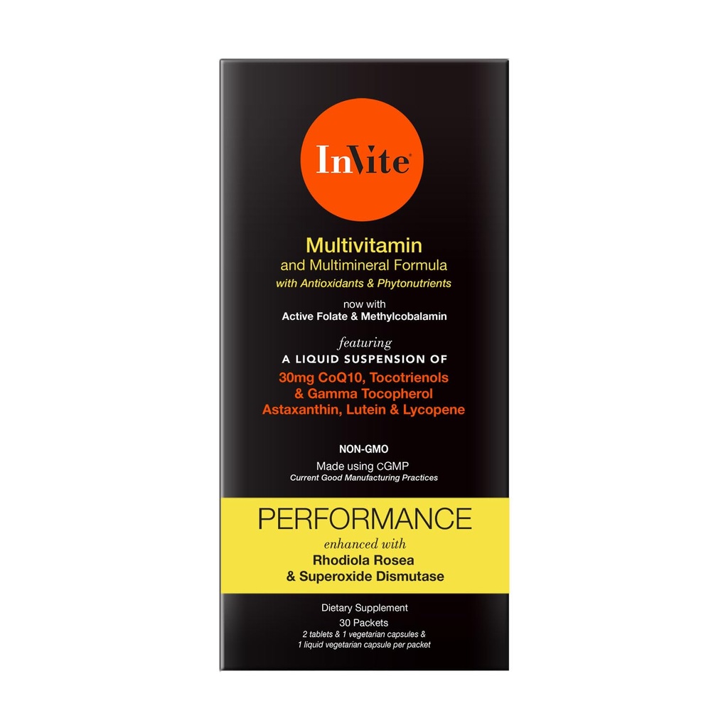 Uitnodigen van Health Performance Vitamine - Uitgebreide dagelijkse multivitamine met verbeterde ondersteuning voor atleten en actieve mensen - 30 dagen aanbod