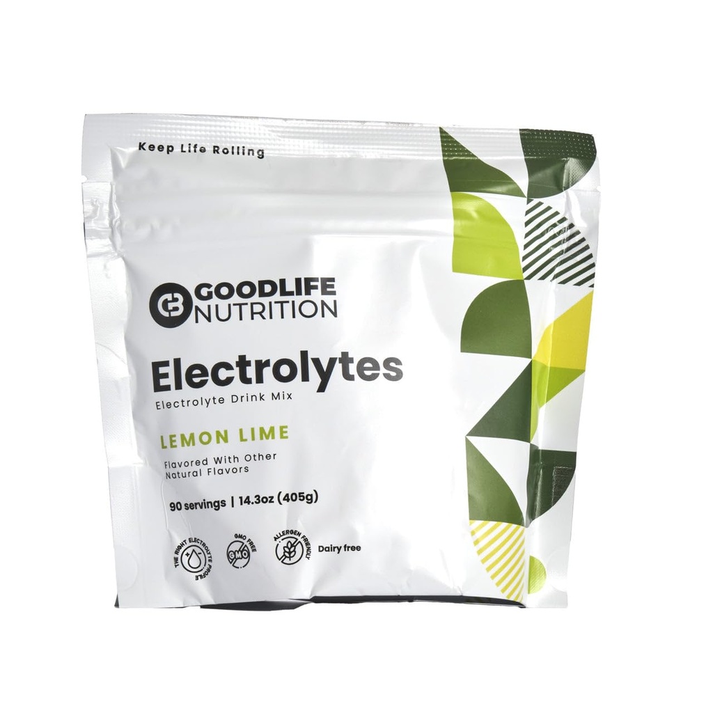 Electrolytes - Electrolyte Drink Mix (90 Serving Bag, Lemon Lime)