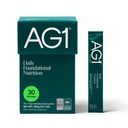 AG1 Multivitamin for Men & Women, Greens Powder Supplement, Probiotic, Gluten Free, Vegan, Keto | 75 Vitamins | Improve Gut Health | (Athletic Greens) Travel Packs 30ct, No Shaker, Classic Formula