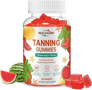 Looien Gummies Supplement voor volwassenen: Dagelijkse Looien Gummies met Astaxanthine, Collegen, Lycopeen, zink (Citraat), Vitamine voor het Looien Supplement Huidgezondheid & Glow Reduce Sun Sensitiviteit