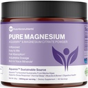 Pure Magnesium citraat poeder ter ondersteuning van slaap, spier & bot gezondheid, energie, hart en spijsvertering. Ongearomatiseerde Magnesium Poeder Drink Mix, Vegan, 60 Servers