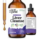 Wild & Organic Liver Cleanse Detox Tinctuur - Melkdistel, Dandelion Root Herbal Complex - Liquid Liver Support Supplement - Vegan, Sugar & Alcoholvrije Milk Thistle Drops - 4 fl oz