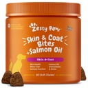Zesty Paws Omega 3 Visolie voor honden - Zesty Paw Hond Vitamines en Supplementen voor Hip, Joint & Skin, Bacon (90 Kauwen)