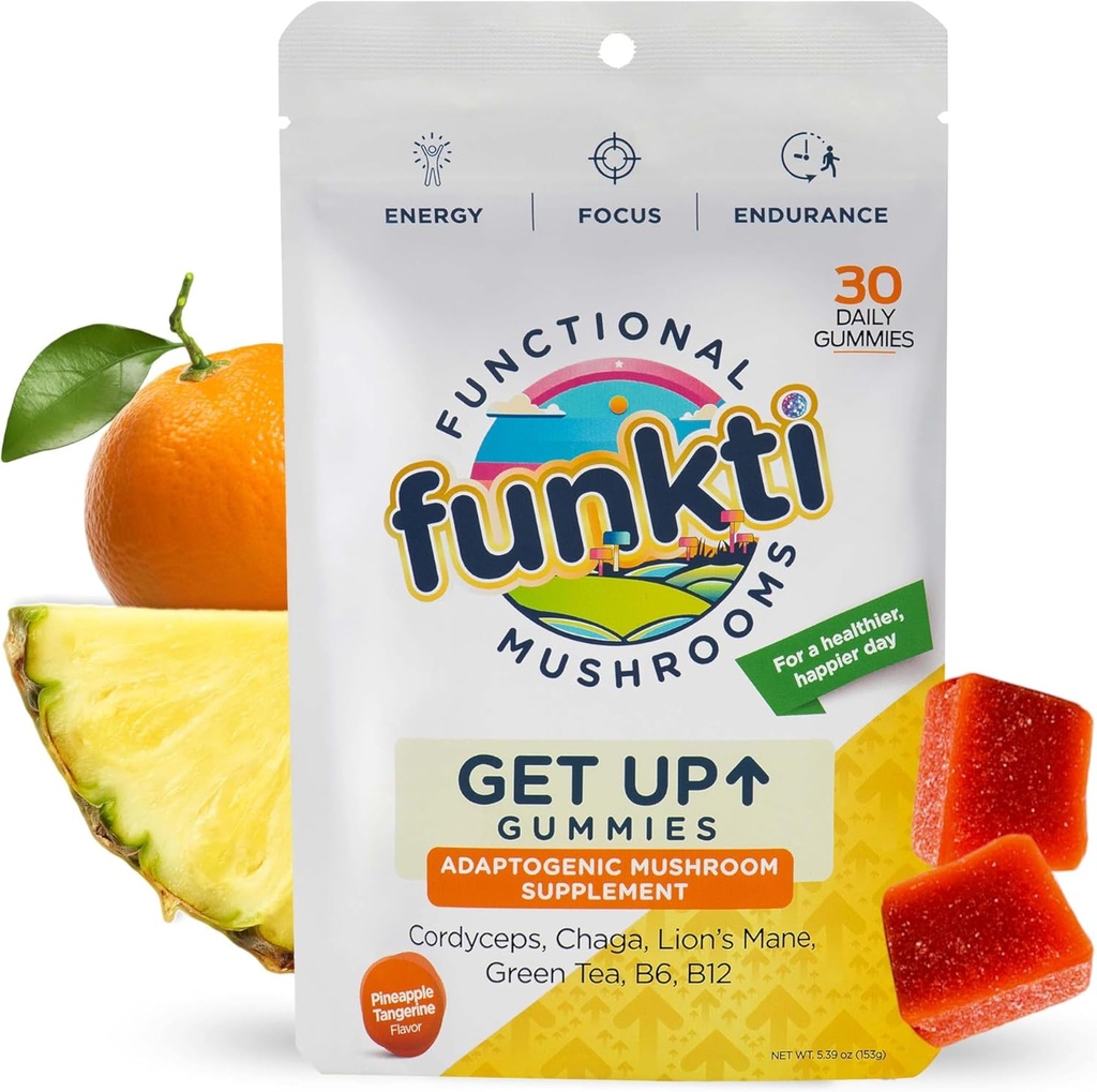 Focus Paddestoelen Gummies voor volwassenen, Paddenstoelen Supplement met Cordyceps, Lion