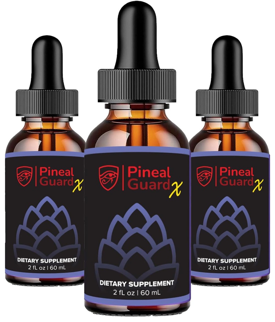 Pineal Gland Supplement - Brain Support, Focus, and Memory Vitamins for the Brain, Decalcify, Activate, and Protect Your Pineal Gland - Third Eye Awakening - Pineal Guard X - Pack of 3