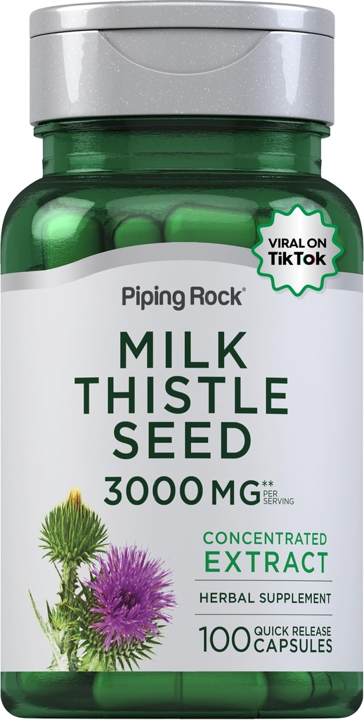 Piping Rock Milk Thistle Supplement 3000mg 