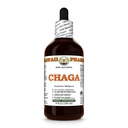Chaga (Inonotus Obliquus) Dry Whole Mushroom Glycerite, Made in Hawaii, All Natural, Vegan, Lab Tested Alcohol-Free Liquid Extract - 4 fl.oz