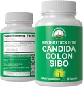 Probiotica voor Candida, Colon Cleanse, IBS en SIBO Ondersteuning. Doctor Aanbevolen Eigen Microbiome Reset Probiotic Supplement. Gut Health and Overgrowth Treatment Capsules for Women & Men