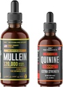 HERBIFY Bundle - Mullein Leaf Extract & Quinine Liquid - Respiratory Support & Digestie Ondersteuning